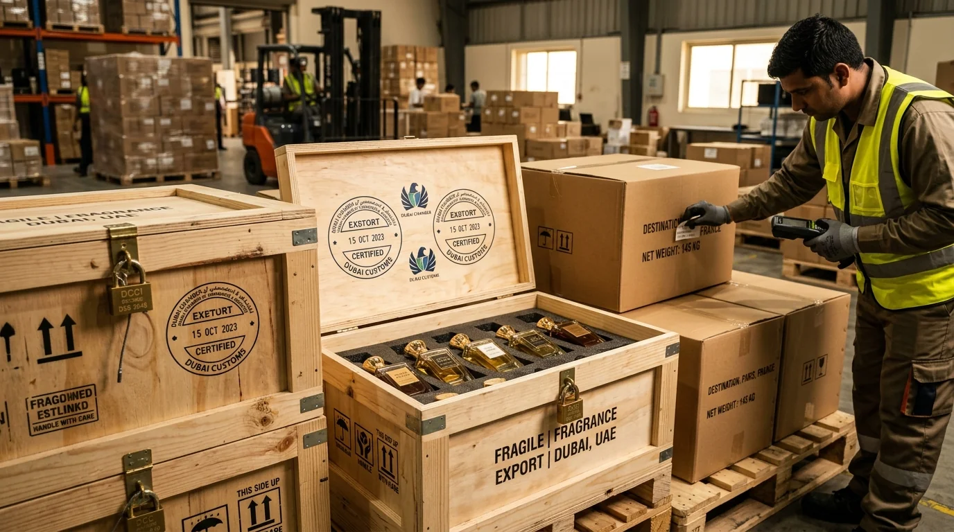 O guia B2B completo para importação de fragrâncias no atacado dos Emirados Árabes Unidos
